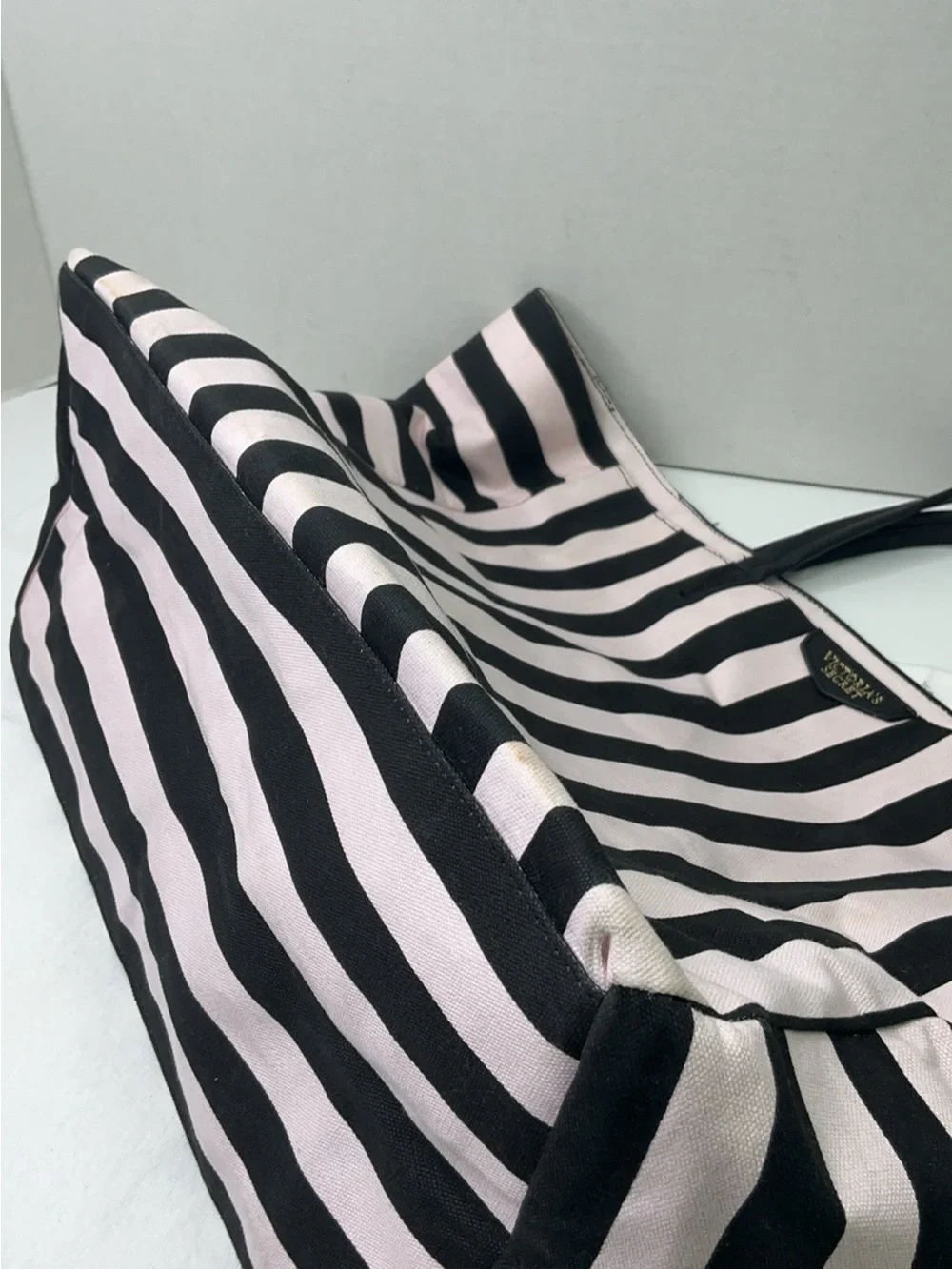 Victoria's Secret striped tote bag